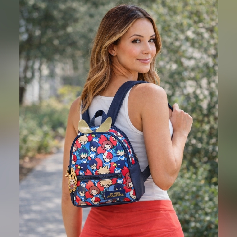 My Hero Academia Mini Backpack Anime Loungefly Style Faux Leather NWT